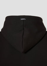 Ανδρικό μακρυμάνικο φούτερ με κουκούλα Vinyl Art Clothing - 47425-01 - iconic sleeve hoodie cotton regular fit μαύρο
