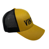 Vinyl art clothing logo cap - yellow