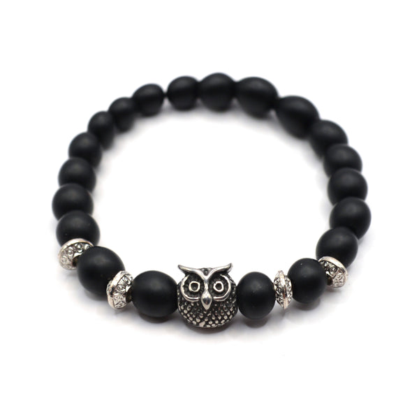 Gang - GNG064 - high quality owl bracelet - black