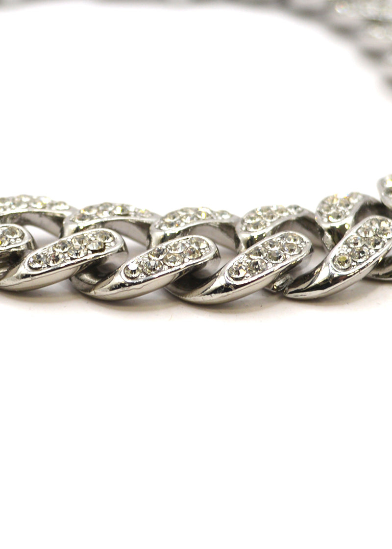 GUF - GUFA4 - high quality gpld steel bracelet with little gems - silver