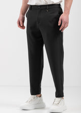 Ανδρικό υφασμάτινο παντελόνι - VITTORIO - 500-25-MAJORCA - fabric pants loose fit μαύρο
