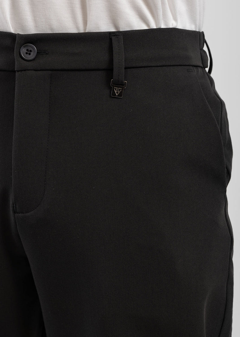 Ανδρικό υφασμάτινο παντελόνι - VITTORIO - 500-25-MAJORCA - fabric pants loose fit μαύρο