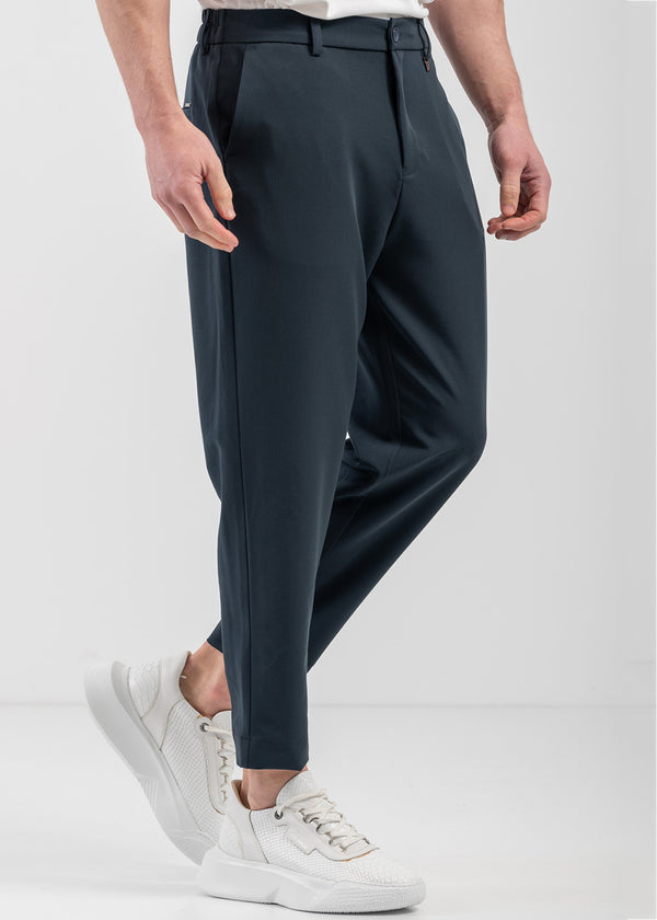 Ανδρικό υφασμάτινο παντελόνι - VITTORIO - 500-25-MAJORCA - fabric pants loose fit μπλε