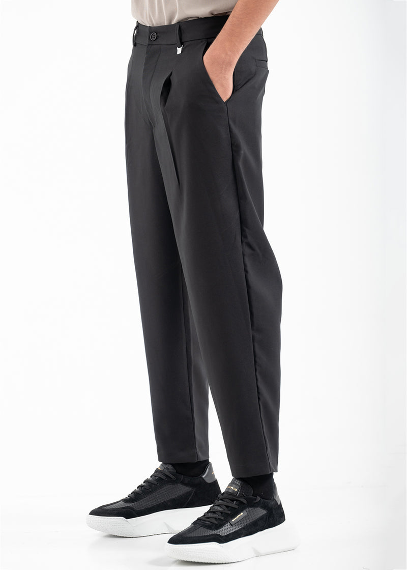 Ανδρικό υφασμάτινο παντελόνι  Vittorio - 500-2526-BAREZZI - fabric japanese pants μαύρο
