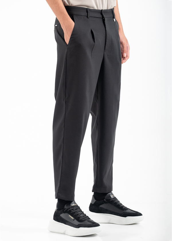 Ανδρικό υφασμάτινο παντελόνι  Vittorio - 500-2526-BAREZZI - fabric japanese pants μαύρο
