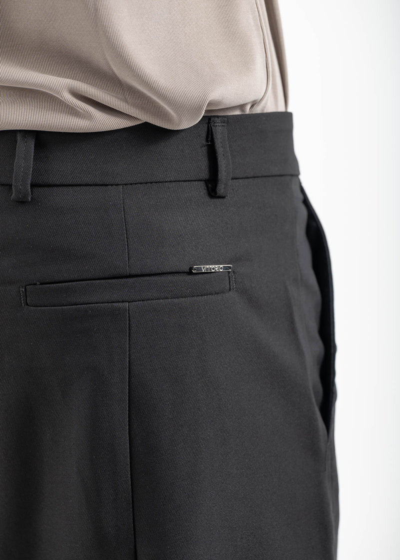 Ανδρικό υφασμάτινο παντελόνι  Vittorio - 500-2526-BAREZZI - fabric japanese pants μαύρο
