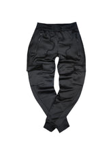 GUF CLOTHING Ανδρική φόρμα cargo με χνούδι elegant pants - Μαύρη X-5102