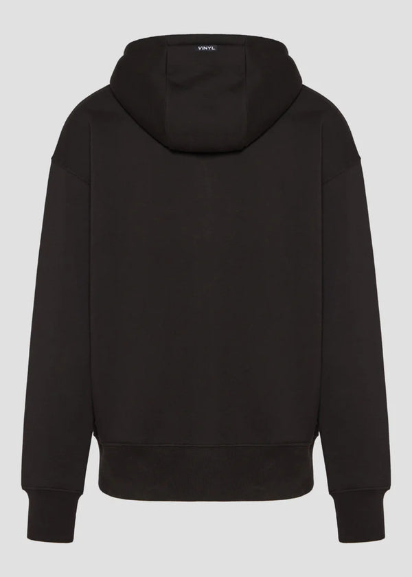 Ανδρική ζακέτα με κουκούλα Vinyl Art Clothing - 52525-01 - off duty zip hoodie oversize fit μαύρο