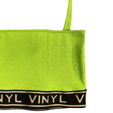 Γυναικείο μπουστάκι Vinyl art clothing - 54219-20 - rip bra top λαχανί