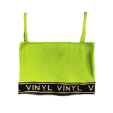Γυναικείο μπουστάκι Vinyl art clothing - 54219-20 - rip bra top λαχανί