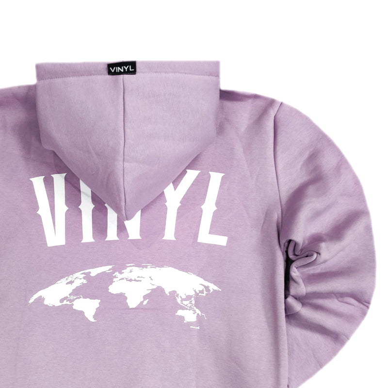 Vinyl art clothing - 54230-22 - globe popover hoodie - lilaq