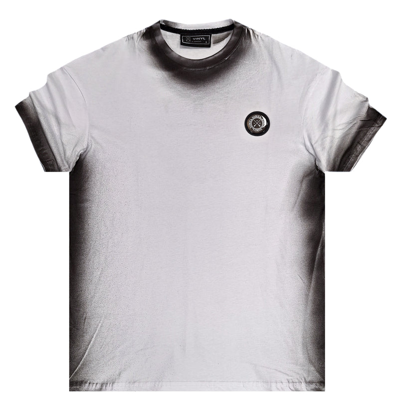 Ανδρική κοντομάνικη μπλούζα Vinyl art clothing - 55470-02 - vintage inspired oversize fit λευκό