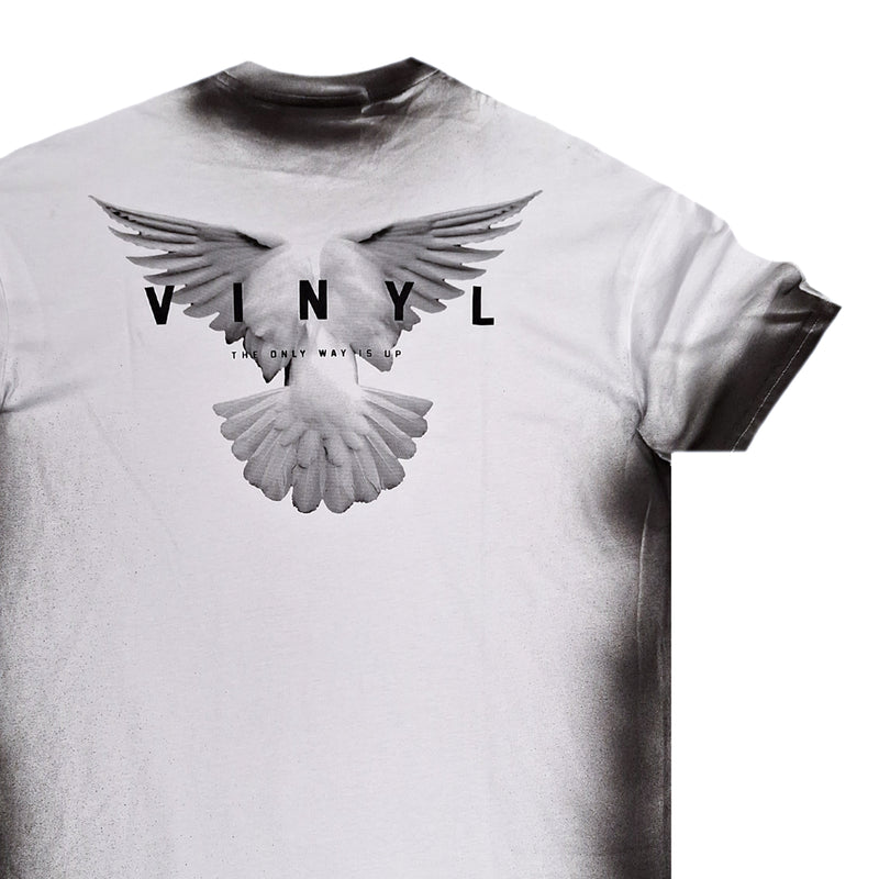Vinyl art clothing - 55470-02 - vintage inspired oversize t-shirt - white
