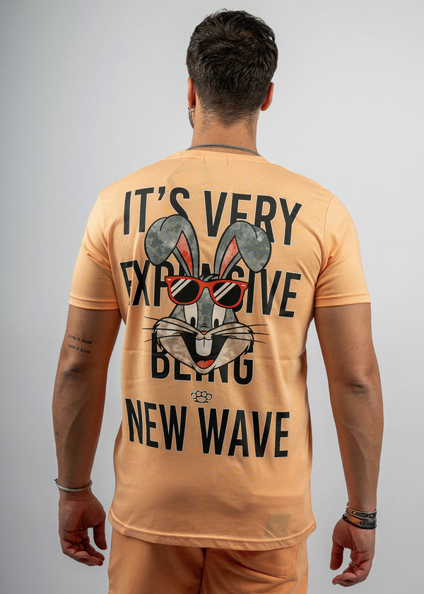Ανδρική κοντομάνικη μπλούζα New wave clothing - 241-10 -it's very expensive πορτοκαλί