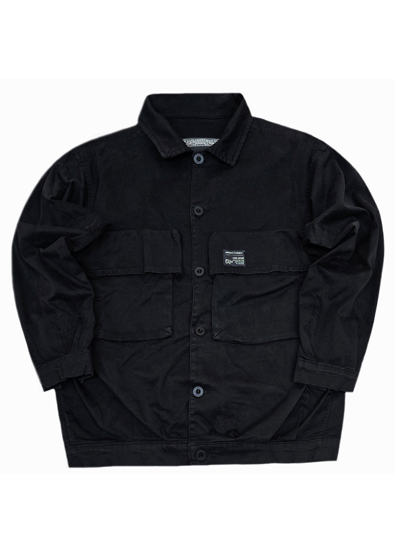 Ανδρικό υφασμάτινο τζάκετ - Cosi Jeans - 58-CHIAIA 3 - fabric jacket μαύρο