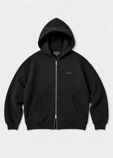 VINYL ART CLOTHING - Ανδρική ζακέτα Graphic zipped hoodie - Μαύρη 57136-01