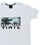 Vinyl art clothing - 57990-02 - white tropical logo t-shirt - white