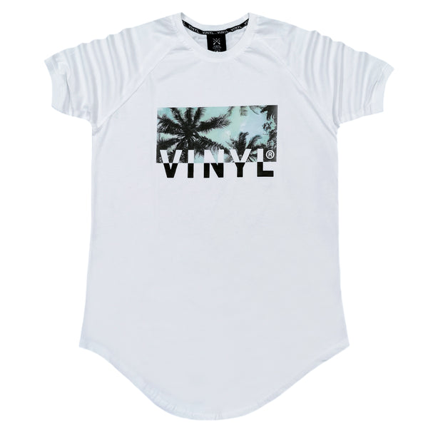 Vinyl art clothing - 57990-02 - white tropical logo t-shirt - white