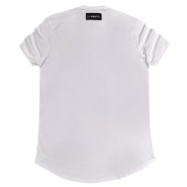 Ανδρική κοντομάνικη μπλούζα Vinyl art clothing - 58370-02 - small script logo λευκό