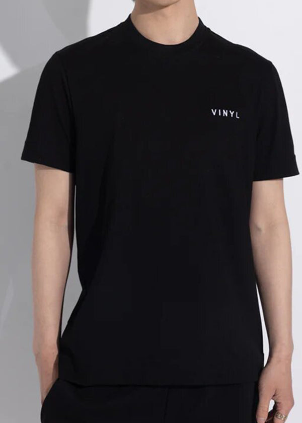 Αντρική κοντομάνικη μπλούζα - Vinyl Art Clothing - 59420-01 - needlecraft logo regular fit t-shirt μαύρο