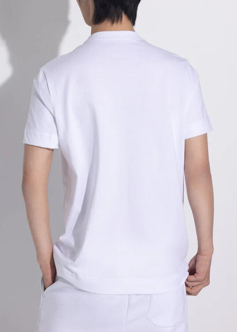 Αντρική κοντομάνικη μπλούζα - Vinyl Art Clothing - 59420-02 - needlecraft logo regular fit t-shirt λευκό