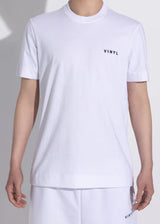 Αντρική κοντομάνικη μπλούζα - Vinyl Art Clothing - 59420-02 - needlecraft logo regular fit t-shirt λευκό