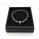 Gang - GNG062 - high quality skull bracelet - black
