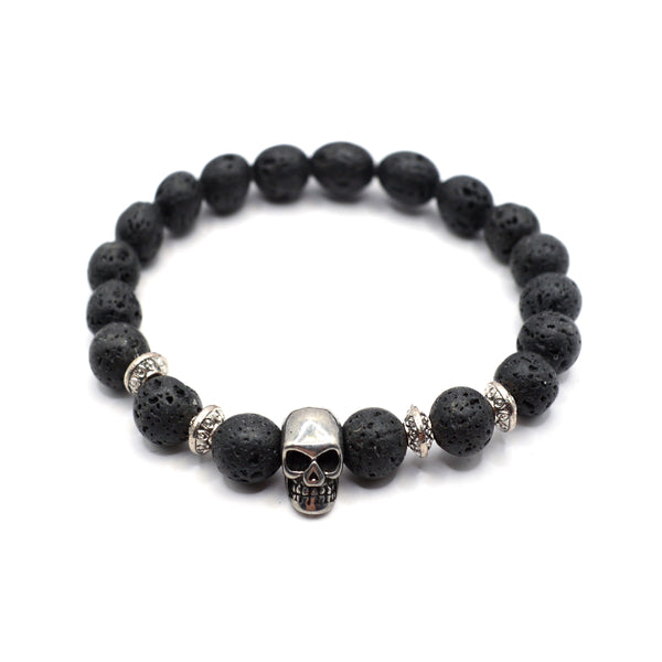 Gang - GNG062 - high quality skull bracelet - black