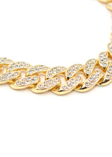 GUF - GUFA5 - high quality gold steel bracelet  with little gems - gold