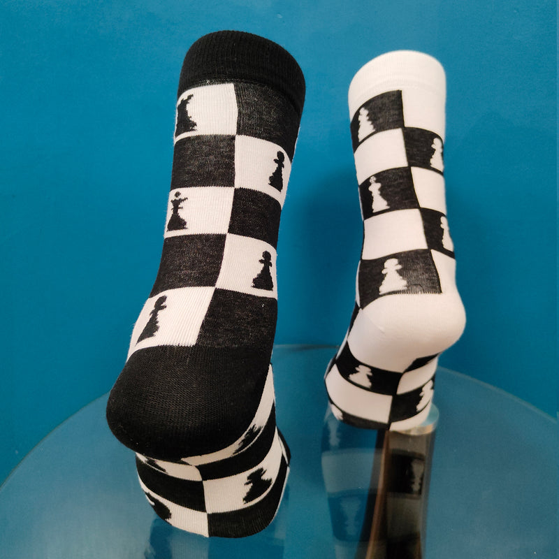 V-tex socks chess- white