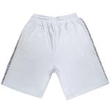 Ανδρική βερμούδα Henry Clothing - 6-051 - double logo taped shorts λευκό