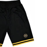 Ανδρική βερμούδα Henry clothing - 6-209 - gold tape shorts μαύρο