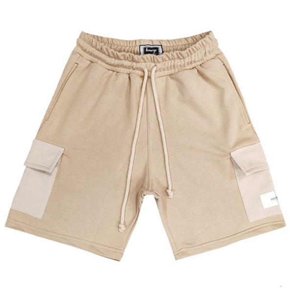 Henry clothing - 6-210 - cargo shorts - beige