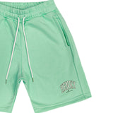 Henry clothing - 6-323 - arch logo shorts - teal