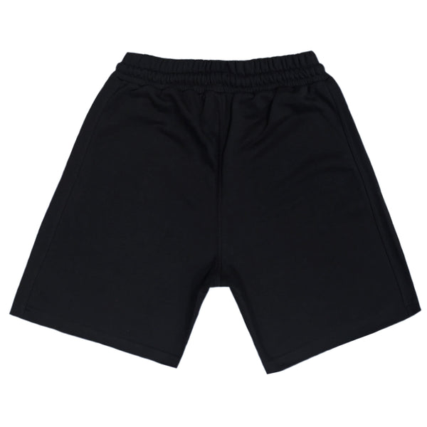 Henry clothing - 6-325 - h logo shorts - Black