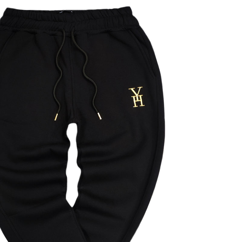 Henry clothing - 6-344 - logo sweatpants - black