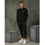 Henry clothing - 6-344 - logo sweatpants - black