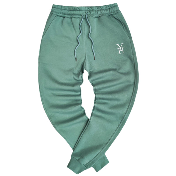 Henry clothing - 6-350 - logo sweatpants - green