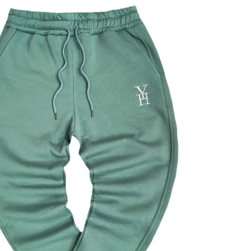 Henry clothing - 6-350 - logo sweatpants - green