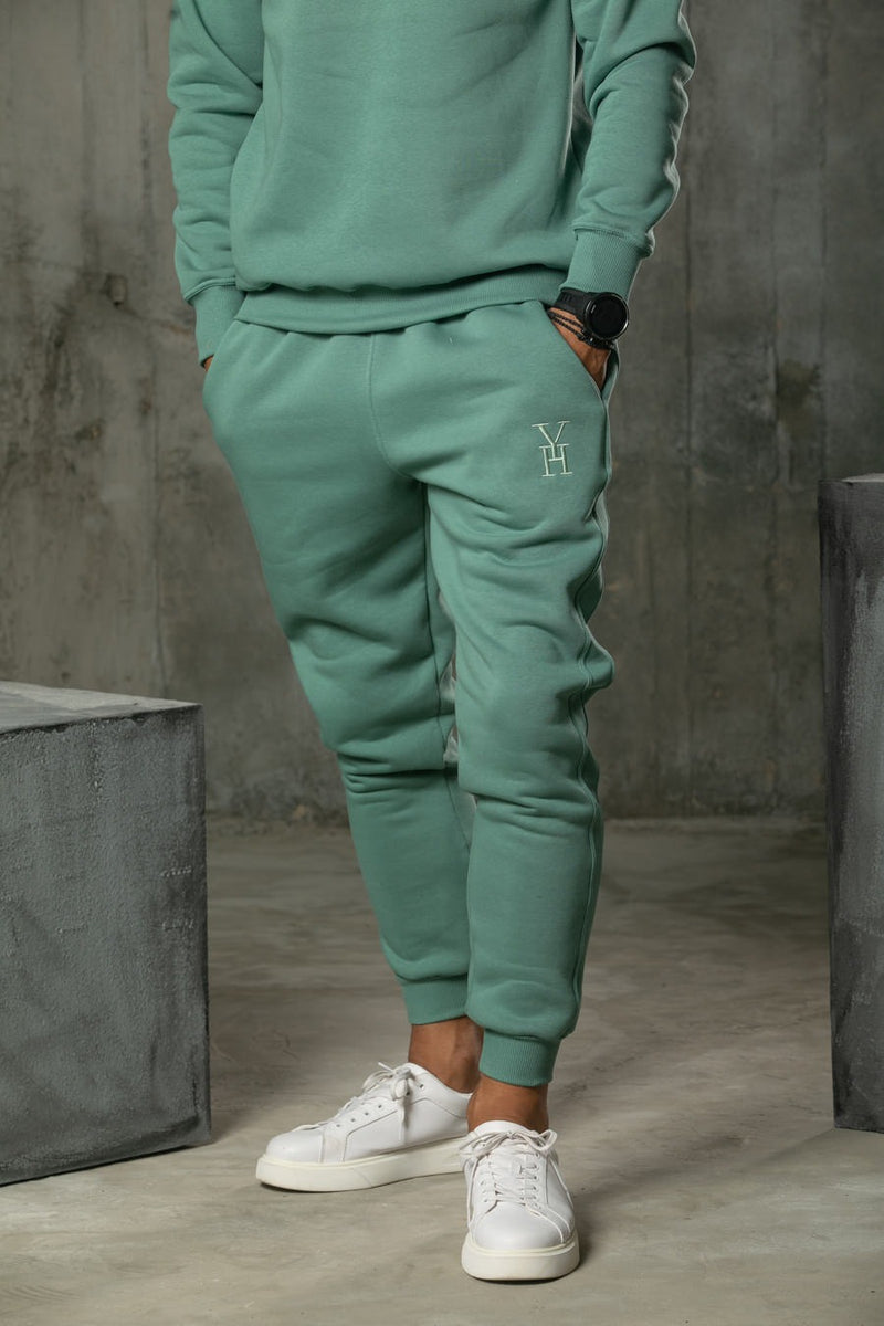 Henry clothing - 6-350 - logo sweatpants - green