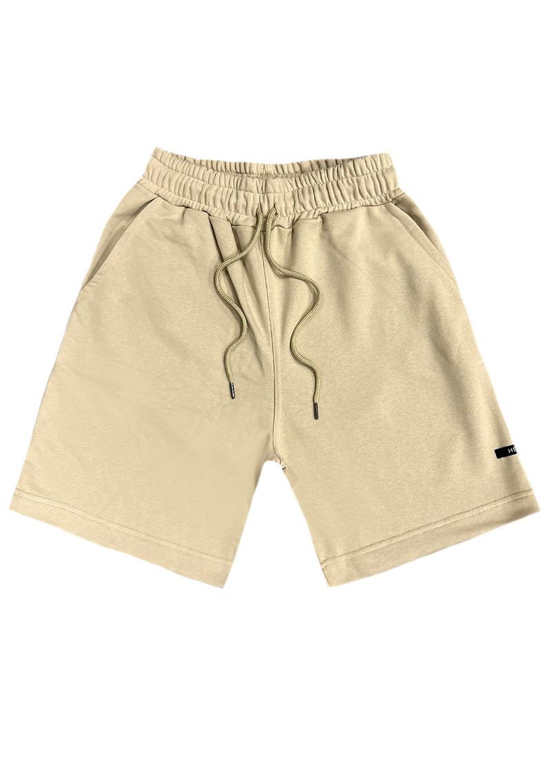 Βερμούδα Henry Clothing - 6-604 - logo shorts μπεζ