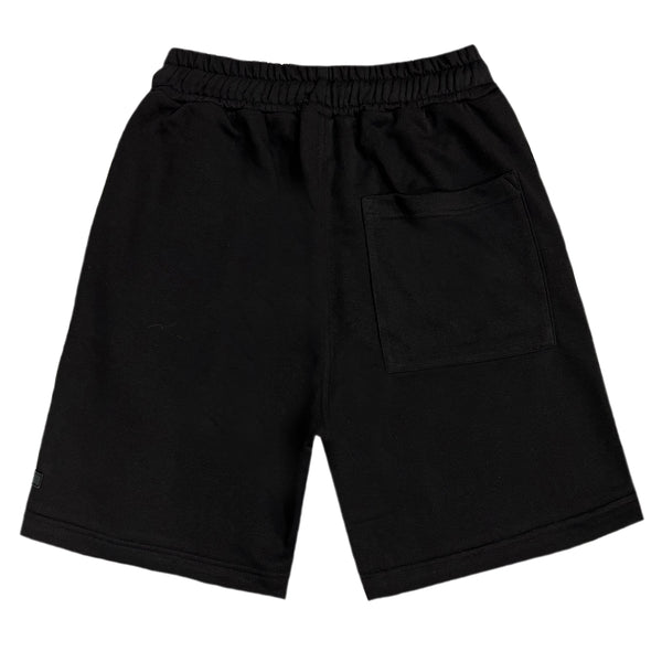 Βερμούδα Henry Clothing - 6-604 - logo shorts μαύρο