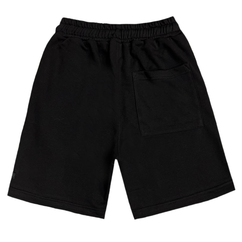 Βερμούδα Henry Clothing - 6-604 - logo shorts μαύρο