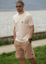 Ανδρική βερμούδα Henry Clothing-6-604-brown relaxed fit shorts