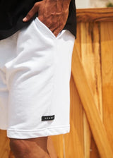 Ανδρική βερμούδα Henry Clothing-6-604-white relaxed fit shorts