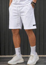 Ανδρική βερμούδα Henry Clothing-6-604-white relaxed fit shorts