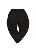Ανδρική φόρμα cargo Henry clothing-6-614-cargo sweatpants μαύρο
