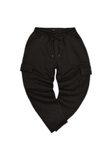 Ανδρική φόρμα cargo Henry clothing-6-614-cargo sweatpants μαύρο