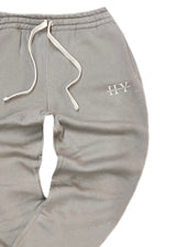 Ανδρική φόρμα Henry clothing-6-618-logo sweatpants μπεζ
