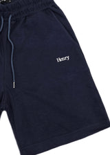 Ανδρική βερμούδα φούτερ Henry Clothing - 6-702 - relaxed fit shorts μπλε σκούρο